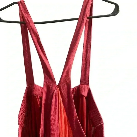 Lane Bryant Boho Maxi halter dress striped in pink orange & yellow size 22/24 - Picture 2 of 9